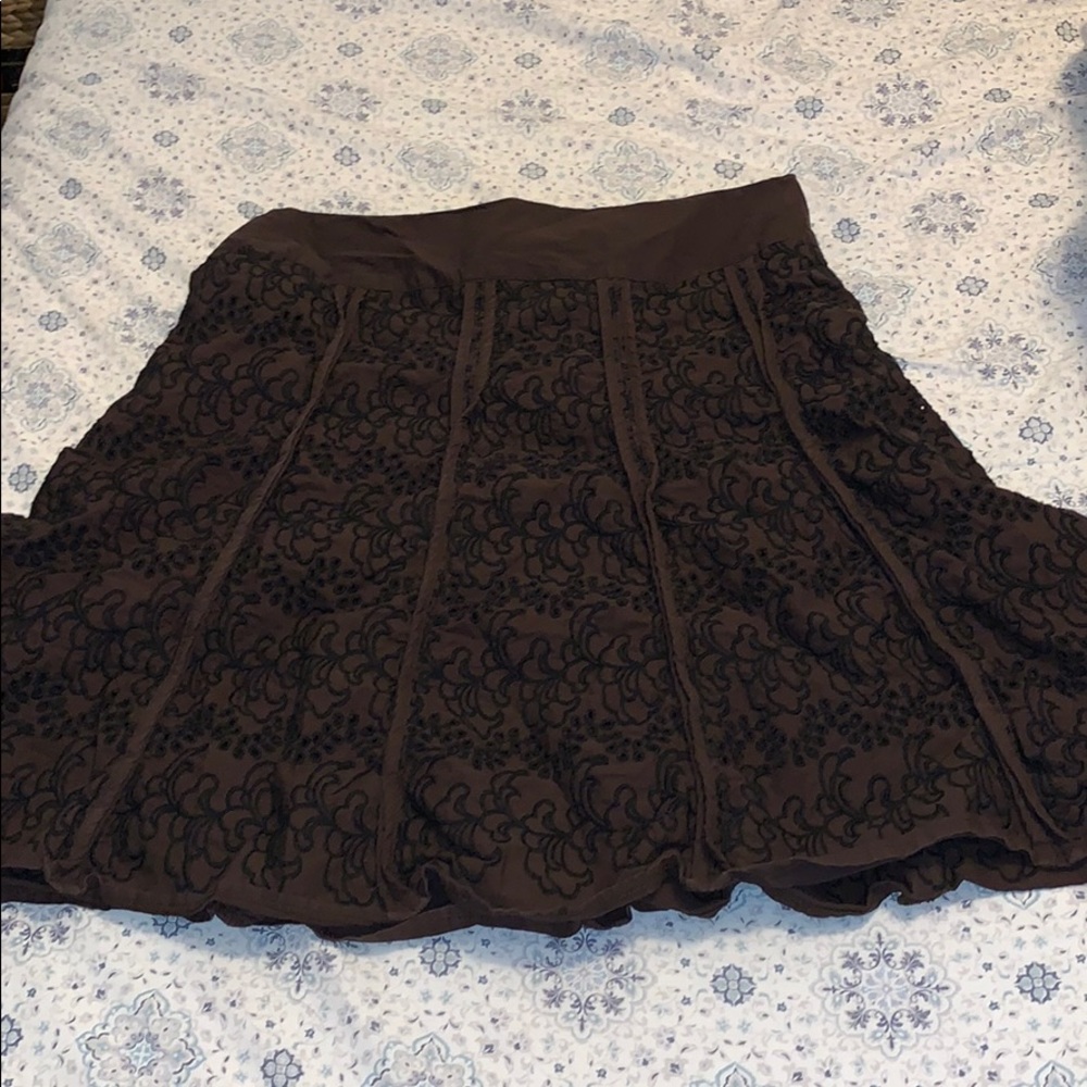 Brown & black skirt